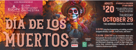 Thursday, October 29 | Elgin Symphony Orchestra Presents “Día de los Muertos”